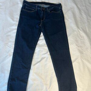 Levi's Signature Mid Rise Skinny Jeans Women Size W30 L30 Dark Blue